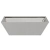 vidaXL Garden Planter Silver 50 x 50 x 15 cm Stainless Steel