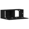 vidaXL TV Cabinets Black oak 80 x 30 x 30 cm Engineered Wood