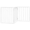 vidaXL Dog Gate Foldable 3 Panels White 150 cm Poplar Wood