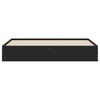 vidaXL Bed Frame with Drawers without Mattress Black 160x200 cm