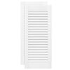 vidaXL Cabinet Doors Louvred Design 2 pcs White 69x29.5 cm