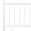 vidaXL Bed Frame without Mattress White Metal 200x200 cm