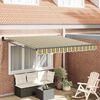 vidaXL Retractable Awning Manual Multicolour 350 x 250 cm