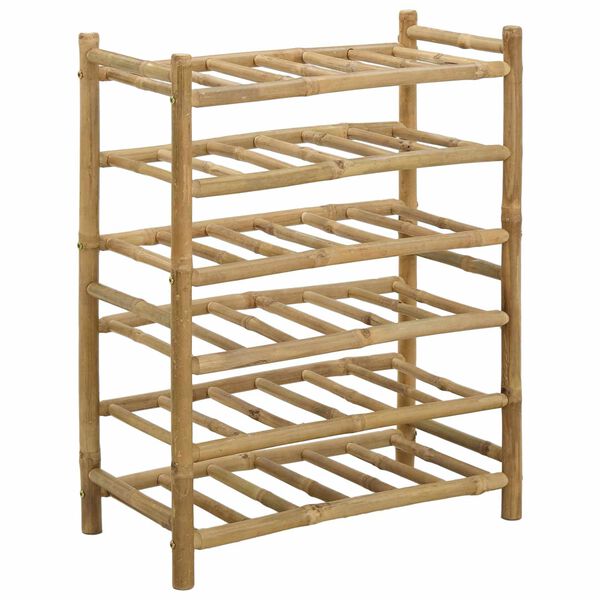 vidaXL Wine Rack Natural 57 x 29.5 x 72 cm Bamboo