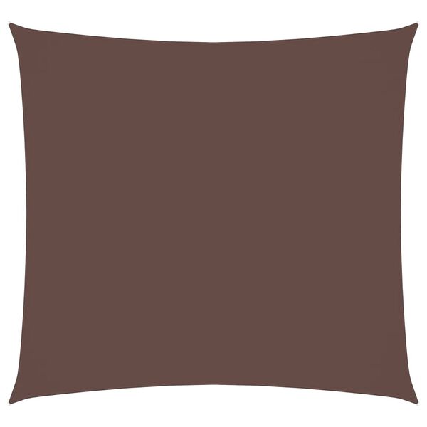 vidaXL Sunshade Sail Oxford Fabric Square 3x3 m Brown