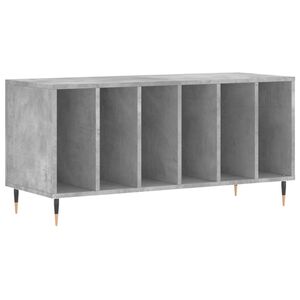vidaXL Record Cabinet Concrete Grey 100x38x48 cm Engineered Wood