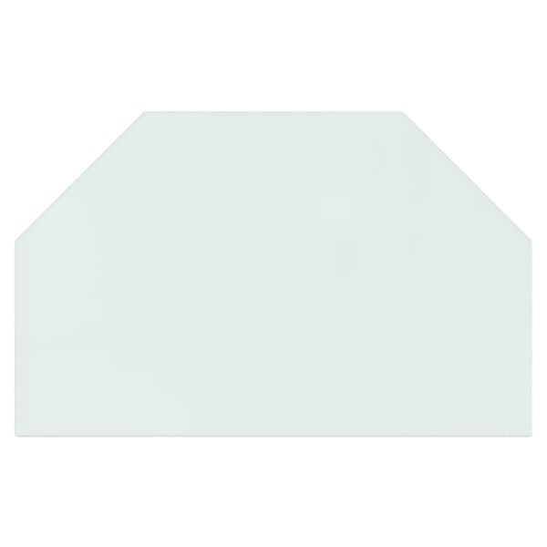 vidaXL Fireplace Glass Plate Hexagon 80x50 cm