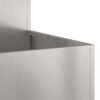 vidaXL Garden Planter Silver 100 x 100 x 48 cm Stainless steel