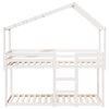 vidaXL Bunk Bed without Mattress White 80x200 cm Solid Wood Pine