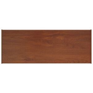 vidaXL Window Sill Brown wood 100 x 35 x 4.5 cm PVC