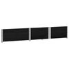 vidaXL Pallet Collars 2 pcs Black 150x100 cm Solid Wood Pine