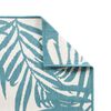 vidaXL Outdoor Rug Aqua and White 80x150 cm Reversible Design
