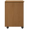 vidaXL Rolling Cabinet with Wheel MOSS Honey Brown 34 x 39 x 56 cm