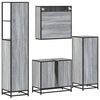 vidaXL 4&nbsp;Piece Bathroom Furniture Set&nbsp;Grey Sonoma Engineered Wood