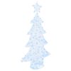 vidaXL Christmas Tree with 160 LEDs Cold white 151 cm Acrylic