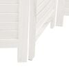 vidaXL Room Divider 3 Panels White Solid Wood Paulownia