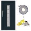vidaXL Front Door Anthracite 108 x 208 cm PVC