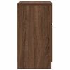 vidaXL Bedside Cabinet Brown Oak 39x35x65 cm Engineered Wood