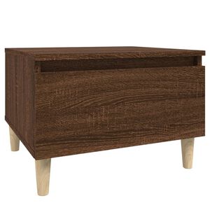 vidaXL Side Table Brown Oak 50x46x35 cm Engineered Wood