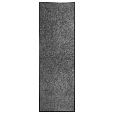 vidaXL Doormat Washable Anthracite 60x180 cm