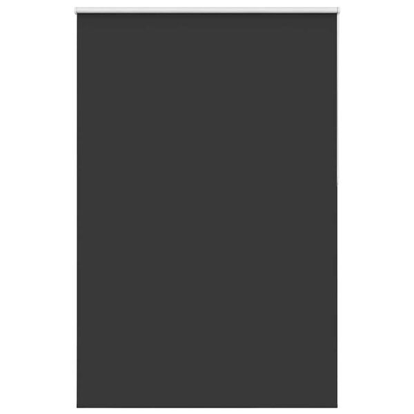 vidaXL Roller Blind Blackout Black 150x210 cm Fabric Width 146.6 cm Polyester