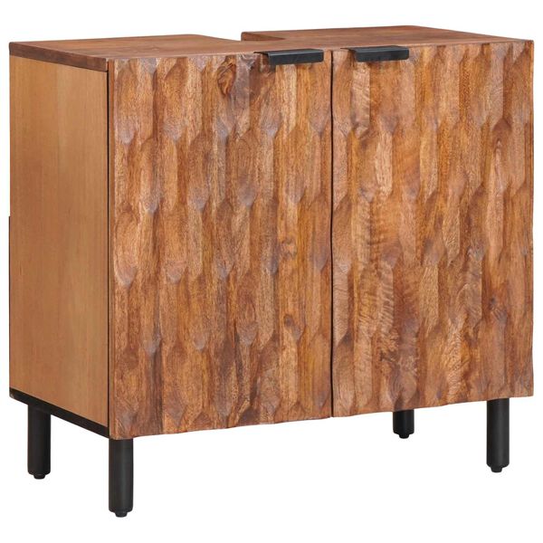 vidaXL Bathroom Sets with Storage Acacia Brown Winish Solid Mango Wood