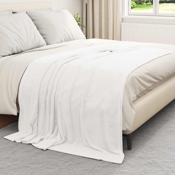 vidaXL Throw Blankets 6 pcs White 150 x 200 cm Fleece