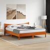 vidaXL Bed Frame without Mattress Wax Brown 200x200 cm Solid Wood Pine