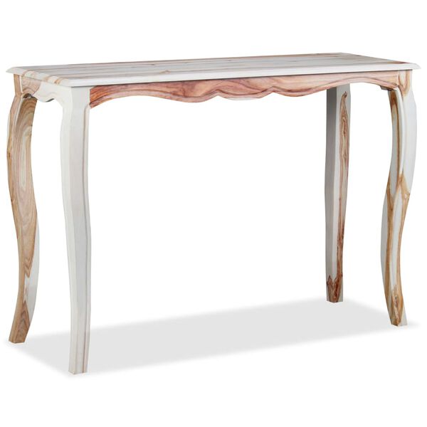 vidaXL Console Table Solid Acacia Wood 110x40x76 cm