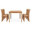 vidaXL 7 Piece Garden Dining Set Solid Teak Wood