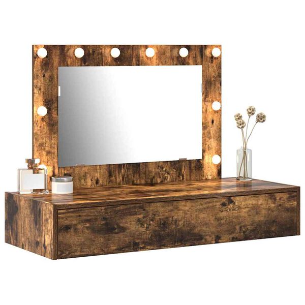 vidaXL Dressing Table Brown 100 x 40 x 70 cm Engineered Wood