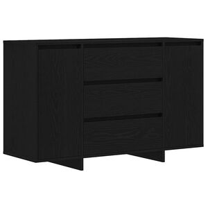 vidaXL Sideboard Black Oak 120 x 41 x 75 cm Engineered Wood
