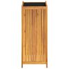 vidaXL Garden Planter with Liner 42x42x100 cm Solid Wood Acacia