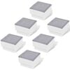 vidaXL LED Inground Lights 6 pcs 100x100x68 mm