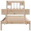 vidaXL Bookcase Bed without Mattress 90x200 cm Solid Wood Pine