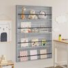vidaXL Magazine Rack with Shelf 2 pcs Grey Sonoma 100 x 12 x 70 cm