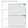 vidaXL Shoe Cabinet White 79.5x24x90.5 cm Engineered Wood