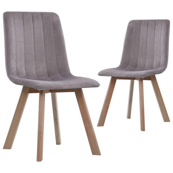 vidaXL Dining Chairs 2 pcs Pink Velvet