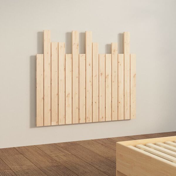 vidaXL Wall Headboard 95.5x3x80 cm Solid Wood Pine