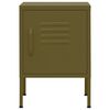 vidaXL Nightstands 2 pcs Olive Green 35x35x51 cm Steel
