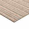 vidaXL Carpet 20 pcs Striped Beige 50 x 50 cm 100% Polypropylene