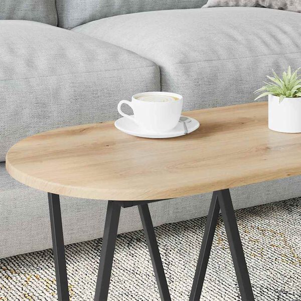 vidaXL Coffee Table Artisan Oak 80 x 40 x 40.5 cm