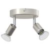 vidaXL Ceiling Spotlight with Spotlights Nickel 12 x 8 cm Steel