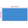 vidaXL Pool Cover Blue 488x244 cm PE