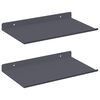 vidaXL Floating Shelf 2 pcs Anthracite 30 x 18 x 2.5 cm Steel
