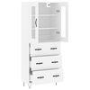 vidaXL Highboard White 69.5x34x180 cm Engineered Wood