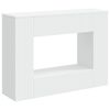 vidaXL Console Table Striped White 101 x 29 x 74 cm Engineered Wood