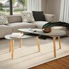 vidaXL Coffee Tables 2 pcs Grey Solid Pinewood