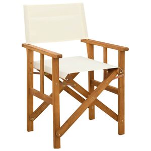 vidaXL Director's Chair Solid Acacia Wood