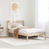 vidaXL Bed Frame without Mattress 75x190 cm Small Single Solid Wood Pine